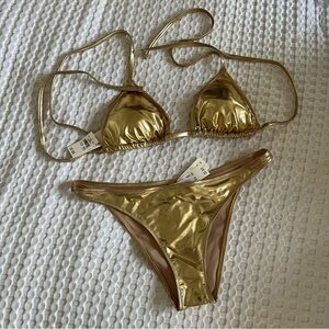 Aerie Gold Bikini